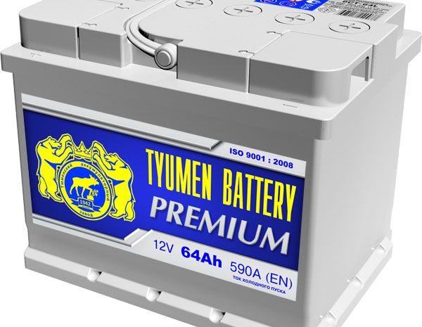 Аккумуляторная батарея TYUMEN battery PREMIUM  6СТ-64АЗR